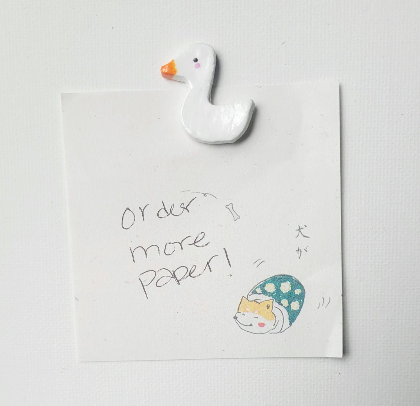 Air Dry Clay Duck Magnet