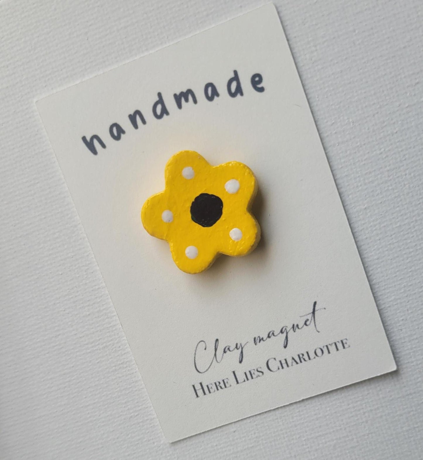 Air Dry Clay Yellow Clay Magnet