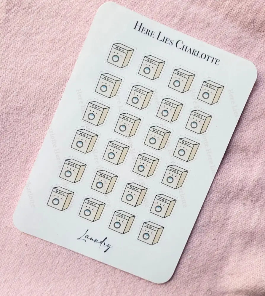 Laundry Stickers Yellow Stickers