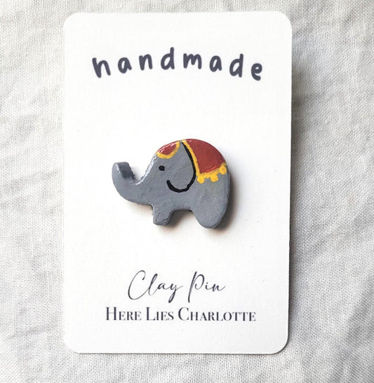 Air Dry Clay Elephant Magnet