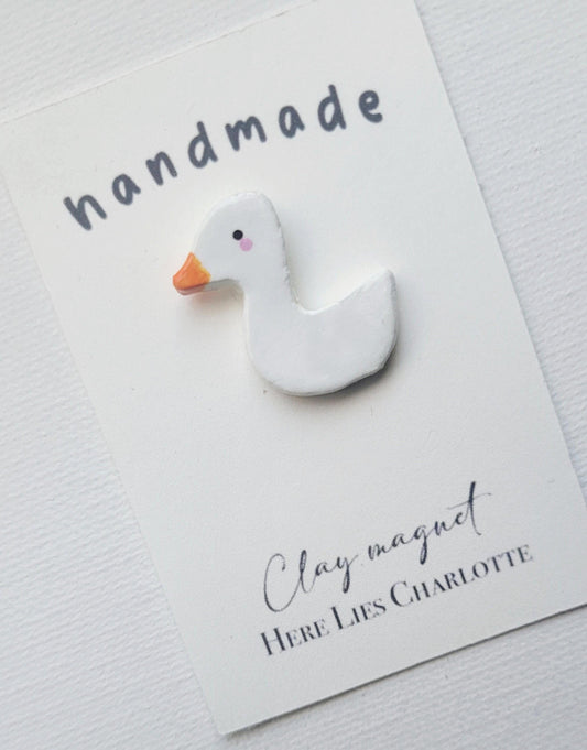 Air Dry Clay Duck Pin