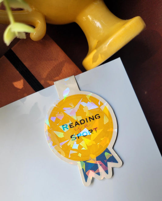 Gold Reading is a Sport Bookmark