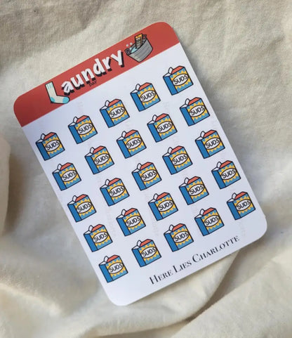 Laundry Day Stickers Pack Stickers B: Suds