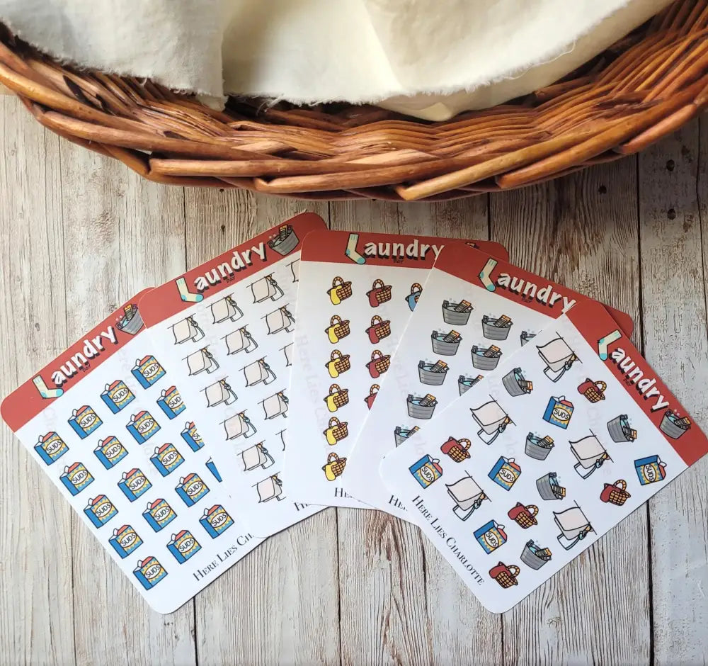 Laundry Day Stickers Pack Laundry Bundle Stickers