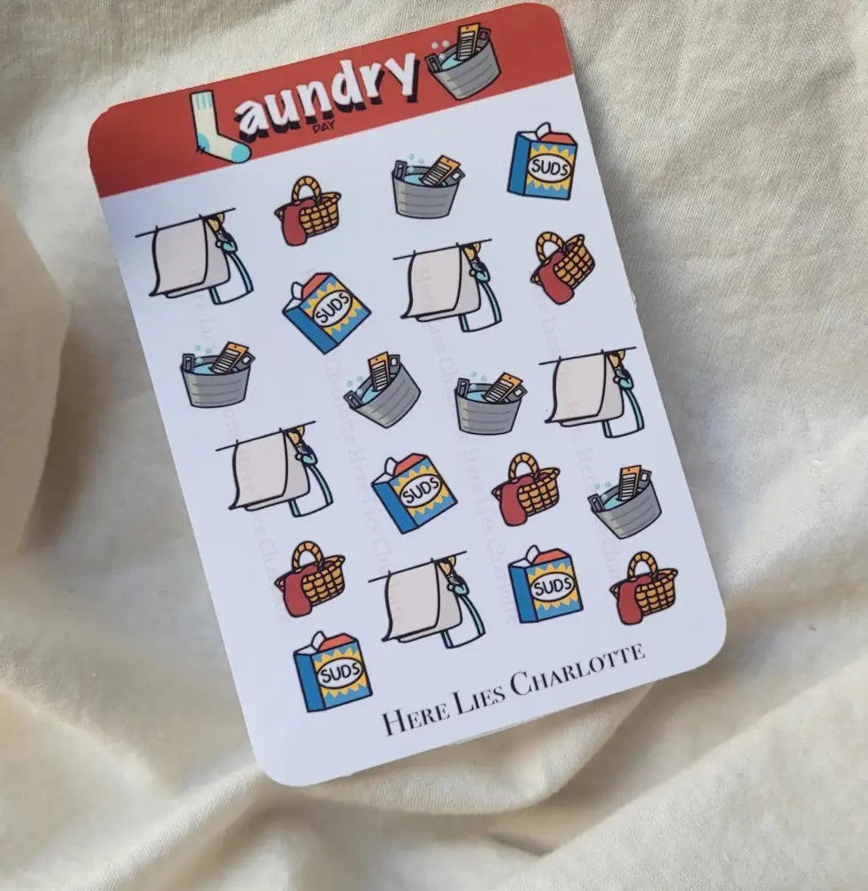 Laundry Day Stickers Pack E: Assorted Stickers