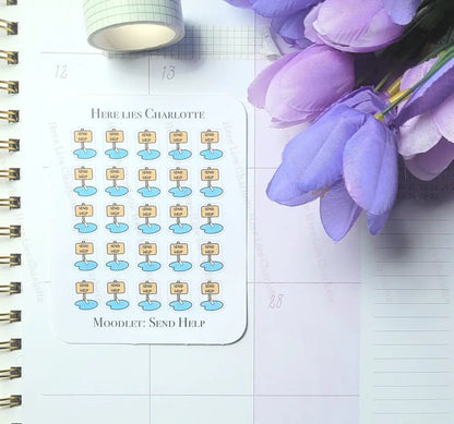 Mood Stickers: Send Help