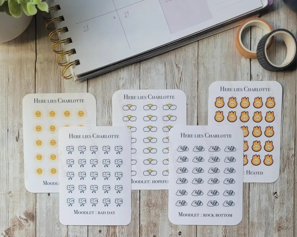 Mood Tracking Stickers Bundle Stickers