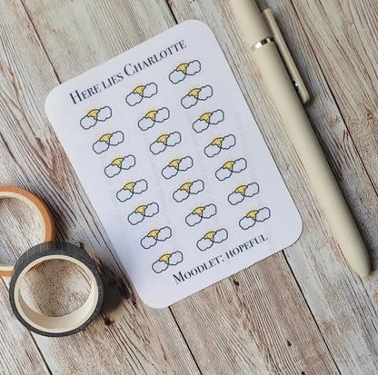Mood Tracking Stickers Hopeful Stickers