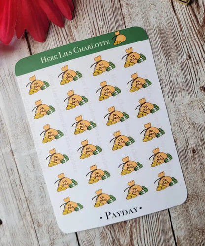 Payday Stickers B: Cash Bag Stickers