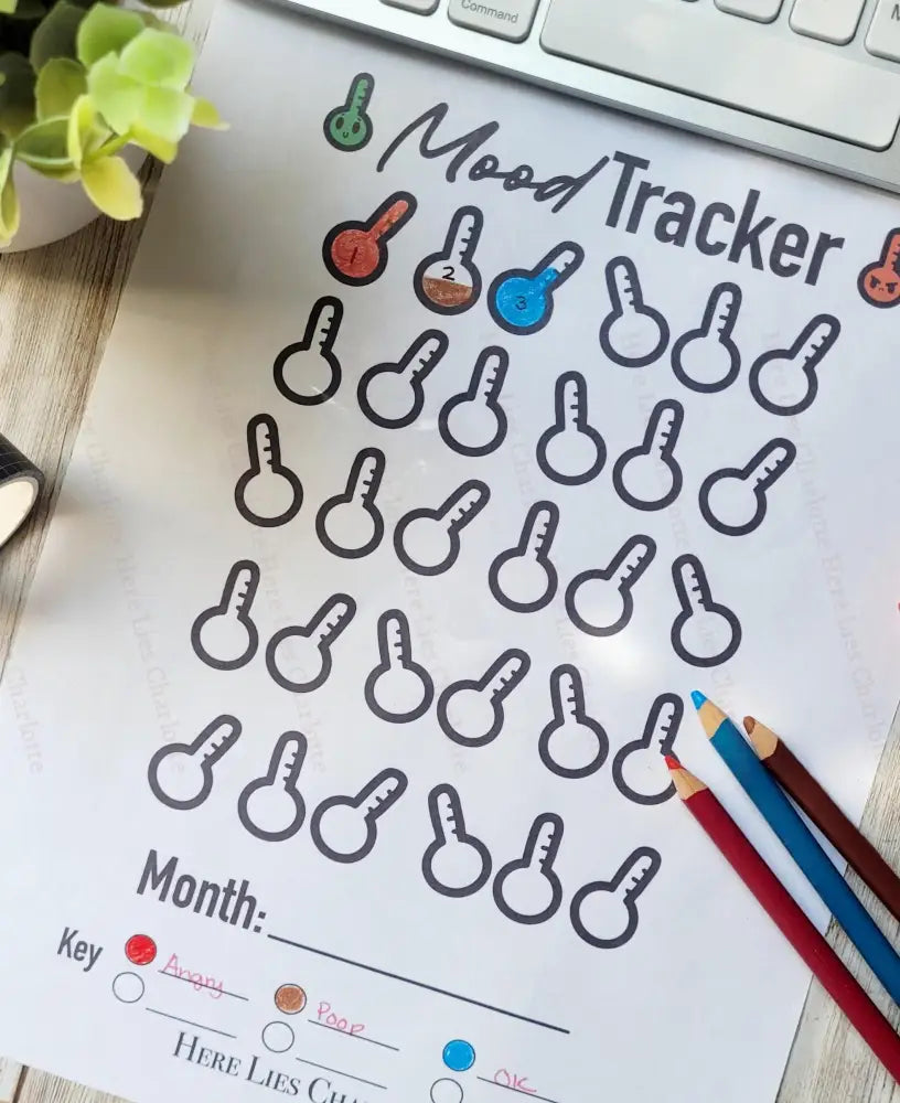 Printable Mood Tracker Digital