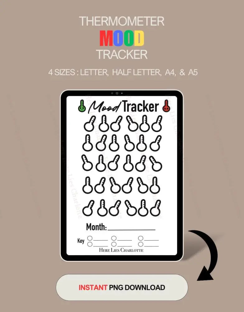 Printable Mood Tracker Digital